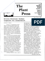 Spring 1989 The Plant Press Arizona Natiave Plant Soceity