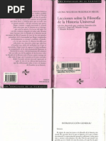 Lecciones Sobre Filosfía de La Historia Universal de Hegel