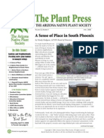 April 2008 The Plant Press Arizona Natiave Plant Soceity