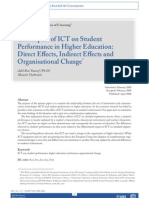 The Impact of ICT On Student Performance in Higher Education: Direct Effects, Indirect Effects and Organisational Change