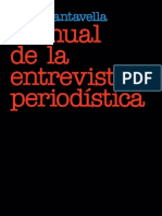 "Manual de La Entrevista Periodística", Juan Cantavella