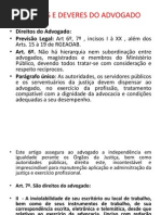 Direitos e Deveres Do Advogado