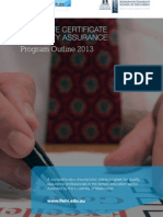 Graduate Certificate in Quality Assurance 2013