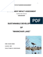 Sustainable Development OF "Mannchar Lake": Environment Impact Assessment