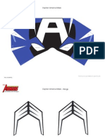 DM Avenger Captain America Mask Printable 0910