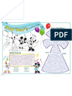 Mickey Friends New Year Activity Page Printable 1111