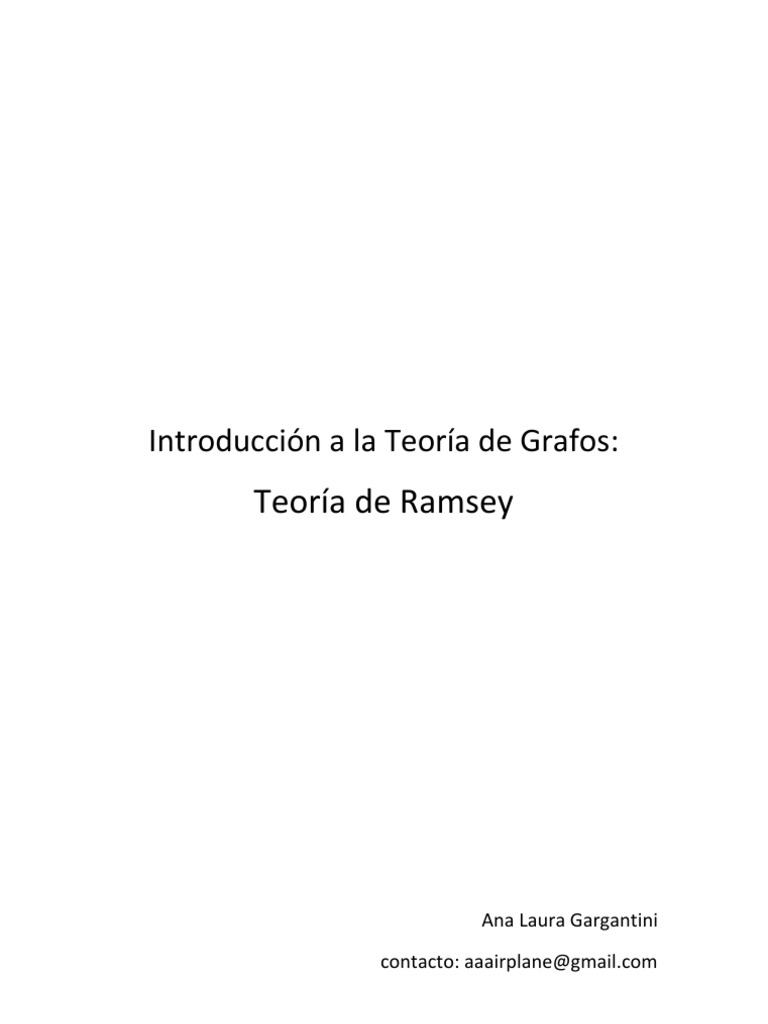 Teoría de Ramsey PDF infinito Conjunto (Matemáticas)