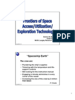 Frontiers of Space Access/Utilization/Exploration Technologies