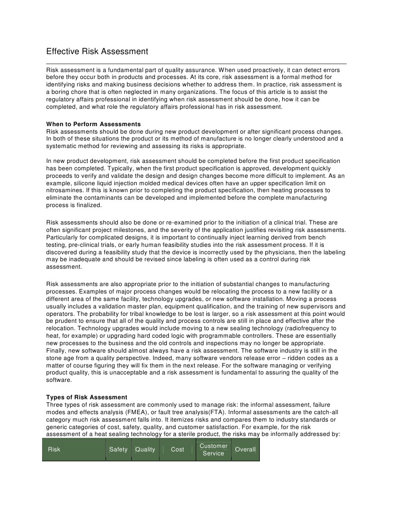 Effective Risk Assessment Strategies | PDF | Risk | Risk Assessment