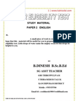 Paper 2 English Study Material Dinesh
