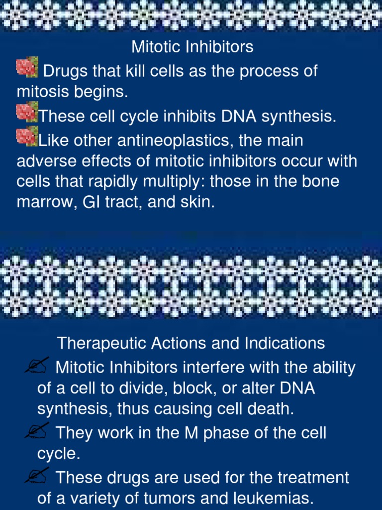 Mitotic Inhibitors Biology Diagrams