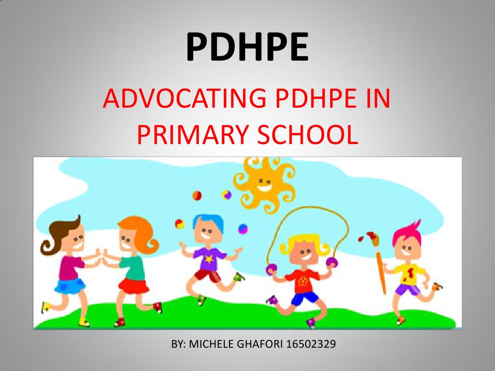 Advocating Pdhpe in Primary School | PDF