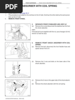 Front Shock Absorber With Coil Spring: Overhaul