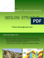 Analisis Geometri Struktur Geologi