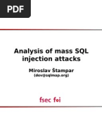 Analysis of Mass SQLi Attacks