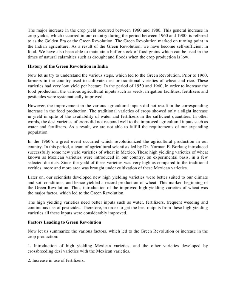 Green Revolution | PDF | Green Revolution | Wheat