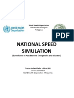 National Speed Simulation: Western Pacific Region Philippines