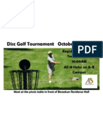 Disc Golf Tournament Long Flyer