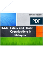 Chapter 1- Safety Health Organization in Malaysia