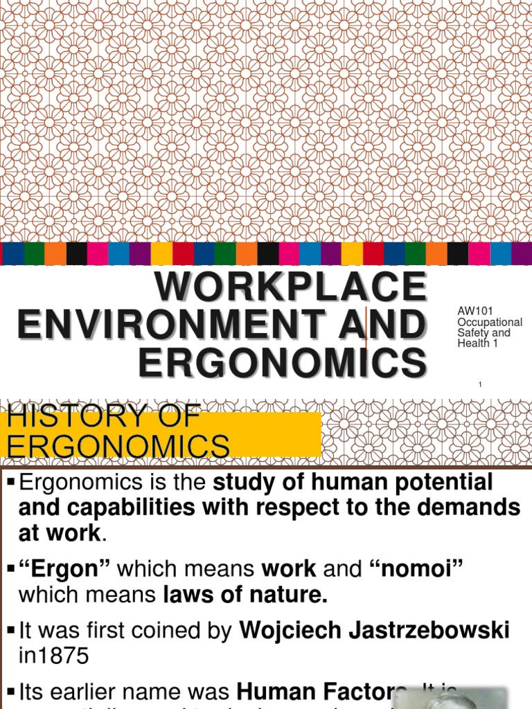 Ergonomics in Workplace Safety | PDF | Human Factors And Ergonomics ...