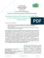 Phytochemical Analyses and Evaluation of Antioxidant Efficacy of in Vitro Callus Extract of East Indian Sandalwood Tree (Santalum Album L.)