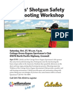 Cabelas' Shotgun Safety and Shooting Workshop