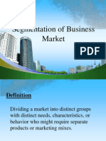 Segmentation of Business Market