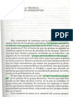 Historia de La Técnica de Los Grupos Operativos Por Enrique Pichón-Riviére