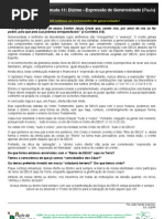 Tudo é Vosso Lição 11 Dízimo - Expressão de Generosidade (Paulo) Redes