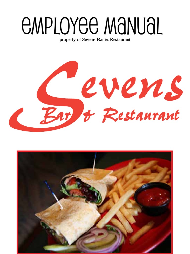 Restaurant Employee Manual | Payroll | Family And Medical Leave Act Of 1993