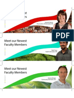 Meet Our Newest Faculty Members: Sample Image