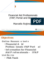 Session 29: Financial Aid Professionals (FAP) Portal and Beyond Marcello Rojtman