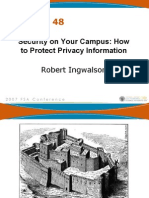 Session # 48: Security On Your Campus: How To Protect Privacy Information