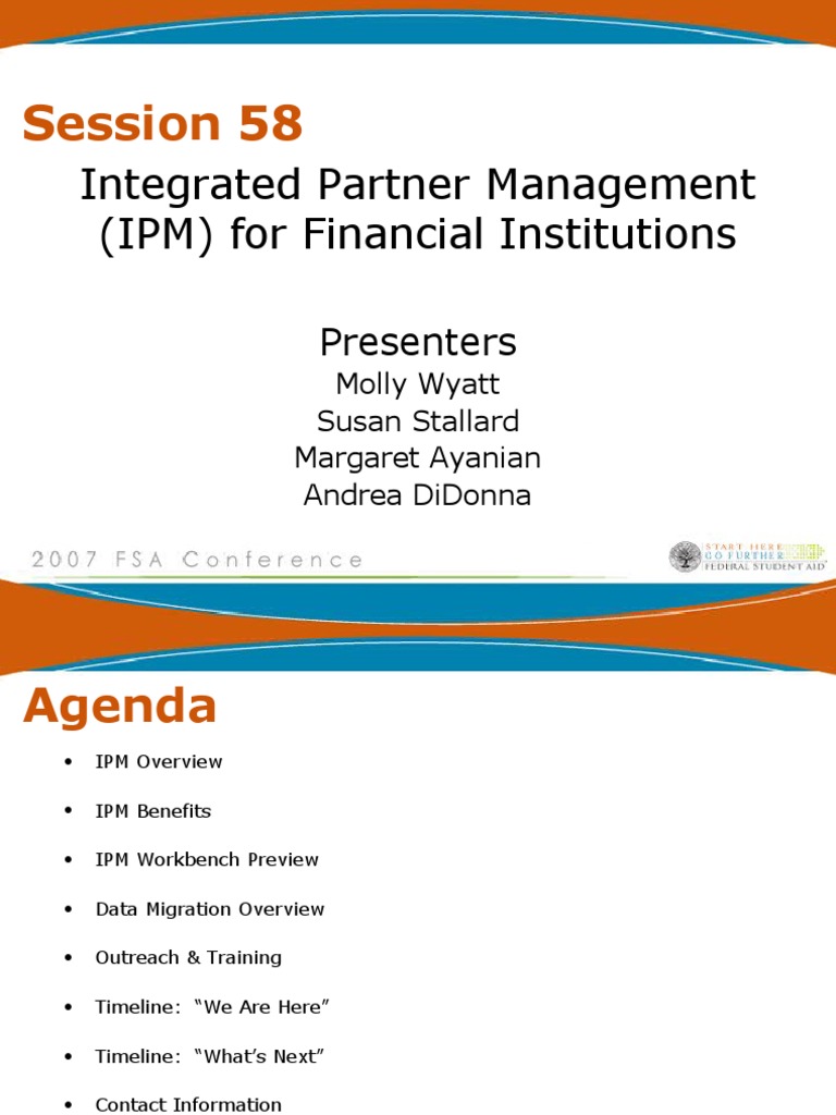 IPM Overview for Financial Institutions | PDF