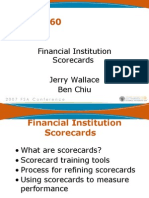 Session #60: Financial Institution Scorecards Jerry Wallace Ben Chiu