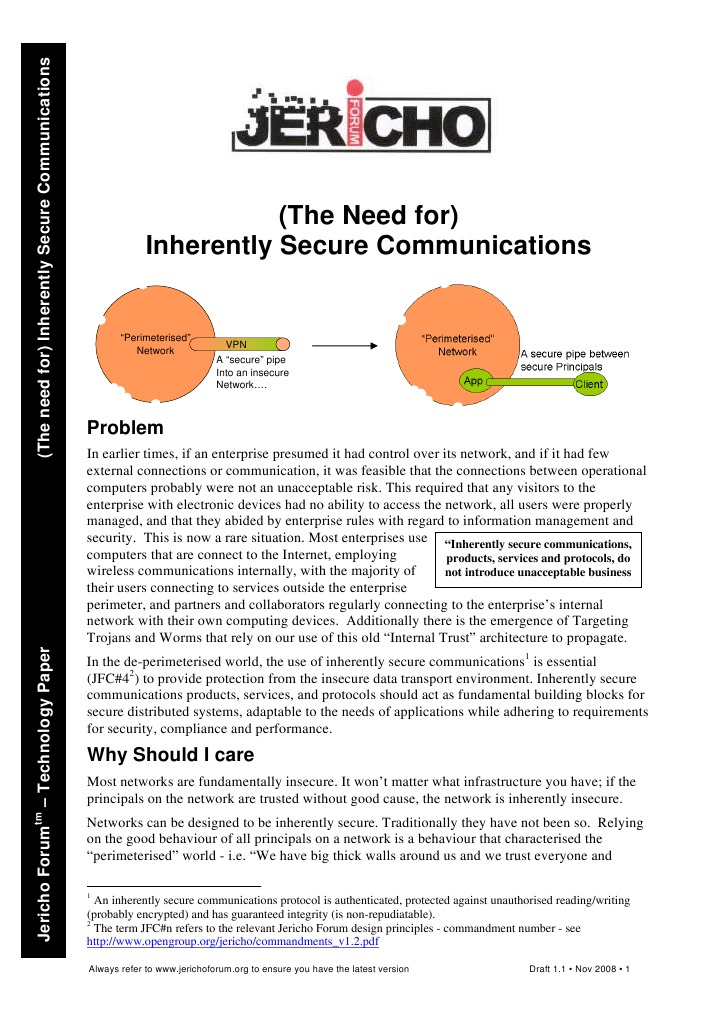 Inherently Secure Communication | PDF