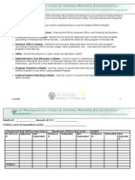 Fiscal Management: Federal Perkins Monthly Reconciliation Worksheet