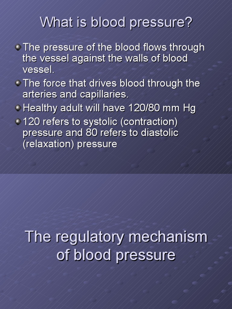 1.2 the Circulatory System-Blood Pressure