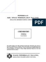 Chemistry Syllabus Form 6