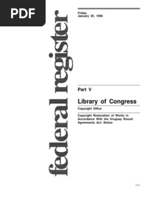 Us Copyright Office 63fr5141