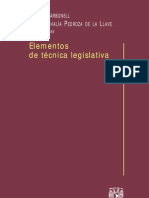 Elementos de técnica legislativa