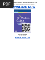 The St. Martin's Guide To Writing 13th Edition ISBN 9781319249229