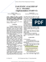 Nonlinear Static Analysis of RCC Frames