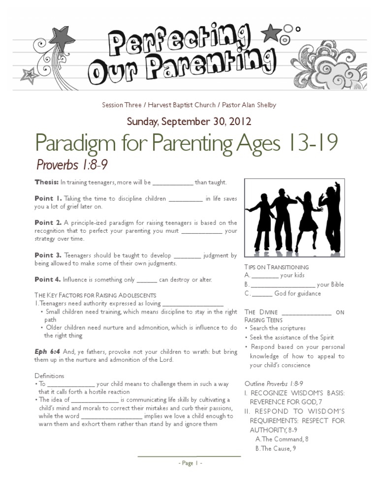 Parenting 3 Prov 1_8-9 Ages 13-19 Handout 093012 ...