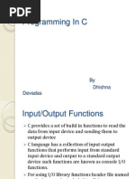 Programming in C: by Dhishna Devadas
