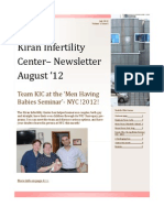 Kiran Infertility Center - Newsletter August 12: Team KIC at The Men Having Babies Seminar'-NYC !2012!