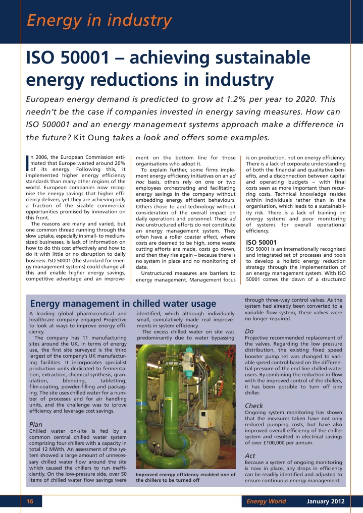 Achieving Sustainable Energy Reduction in An Industrial Setting | PDF ...