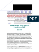 How Airplanes Fly: A Physical Description of Lift Level 3