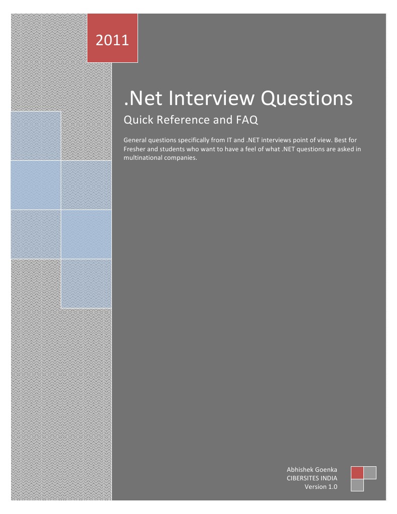 NET Interview Questions | PDF | Model–View–Controller | Http Cookie