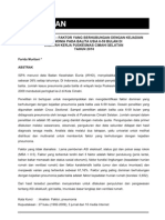 ANALISIS FAKTOR-FAKTOR YANG BERHUBUNGAN  DENGAN KEJADIAN PNEUMONIA PADA BALITA USIA 6-59 BULAN DI WILAYAH KERJA PUSKESMAS CIMAHI SELATAN TAHUN 2010